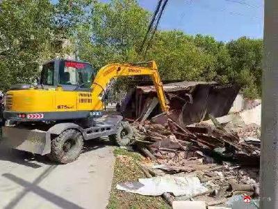 应办许家井社区：拆除违章搭建  共建和谐美好社区