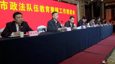 全市政法队伍教育整顿工作推进会召开