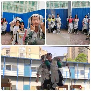 杨寨镇中心中学积极组织学生参加素质拓展活动