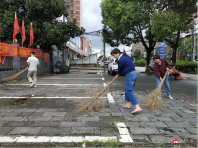 城郊街道办事处开展周末环境卫生大扫除活动