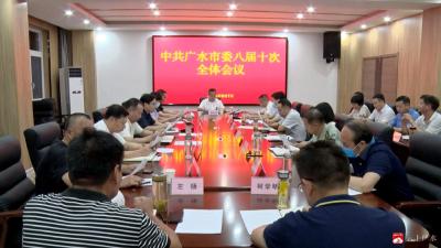 杨光胜主持召开中共广水市委八届十次全体会议