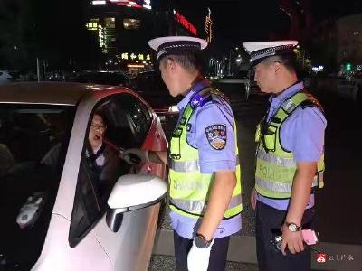 广水交警突出重点抓整治、排隐患，确保中秋节期间道路平安