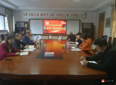 市实验高中召开党史学习教育推进会