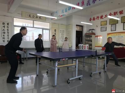 蔡河镇中心中学举办教职工乒乓球比赛