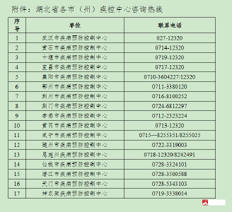 湖北疾控再发紧急提示！