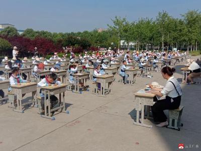 【阅·广水】墨香校园 书伴童年——武胜关镇中心小学举办书法比赛