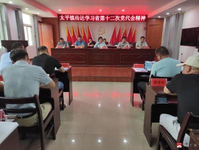 太平镇召开会议传达学习贯彻省第十二次党代会精神