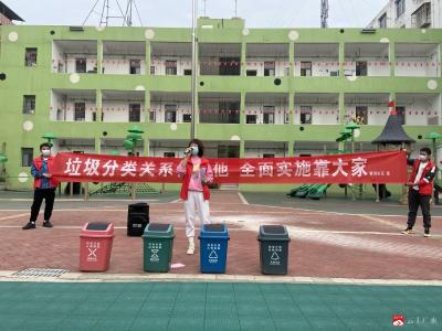 【悦·广水|新时代文明实践】应办前河社区开展垃圾分类志愿服务活动
