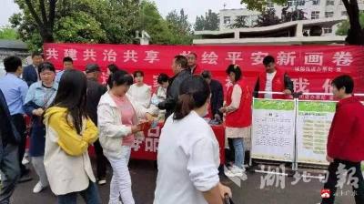 【美好生活·民法典相伴】广水城郊街道办事处开展平安建设月集中宣传活动