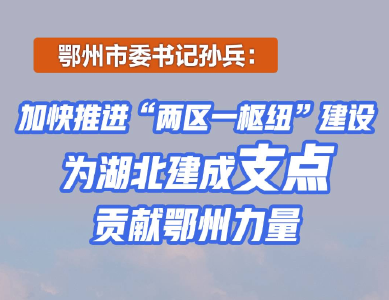 鄂州市委书记孙兵：加快推进“两区一枢纽”建设 为湖北建成支点贡献鄂州力量