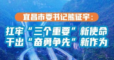 【“牢记嘱托 建成支点”市州委书记访谈】宜昌市委书记熊征宇：扛牢“三个重要”新使命 干出“奋勇争先”新作为