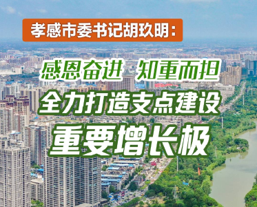 孝感市委书记胡玖明：感恩奋进 知重而担 全力打造支点建设重要增长极