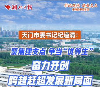 天门市委书记纪道清：聚焦建支点 争当“优等生”奋力开创跨越赶超发展新局面