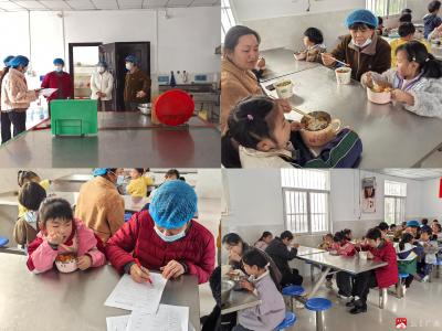 食堂开放日“小而暖” 家校零距离共品放心餐——蔡河镇小河中心小学邀家长共护舌尖安全