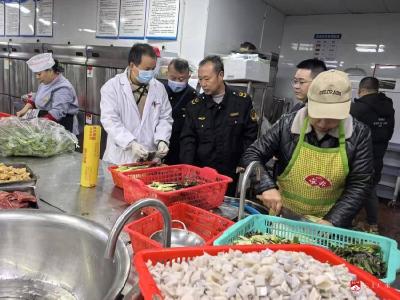 广水市公共检验检测中心现场快检 筑牢会议食品安全防线