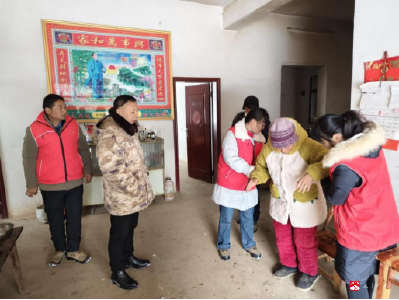 经济开发区城南社区：文明实践在行动 寒冬走访暖人心