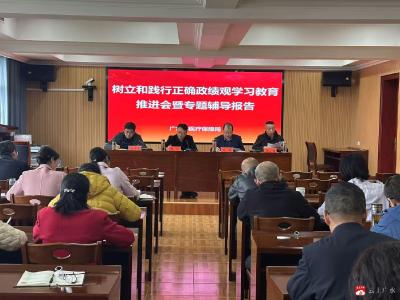 市医保局树立和践行正确政绩观学习教育推进会