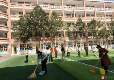 最美的遇见，在方子校园——广水市方子学校全力做好新学期开学准备工作