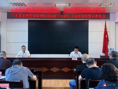 市自然资源和规划局召开树立和践行 正确政绩观警示教育大会
