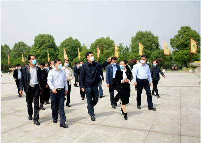 陈瑞峰调研督办寻根节城镇环境秩序整治提升和拜祖大典现场筹备情况