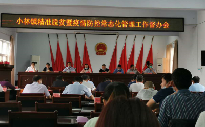 小林镇召开精准脱贫暨疫情防控常态化管理工作督办会