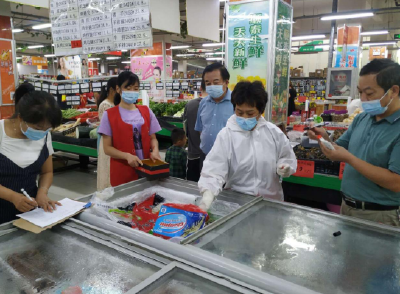 尚市镇开展海鲜产品风险排查采样检测工作