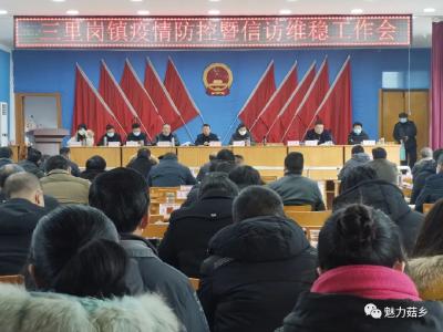 三里岗镇召开疫情防控会议