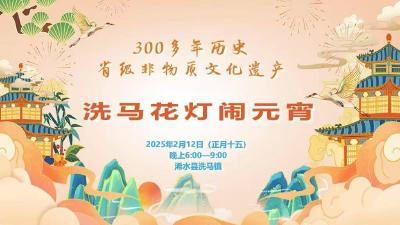 直播丨浠水县洗马花灯闹元宵
直播简介：为弘扬传统文化，丰富当地群众和游客的节日文化生活，营造欢乐、喜庆的节日氛围，浠水县于2025年2月12日（正月十五）元宵节晚上6点至9点，在洗马镇区举办大型花灯会。
