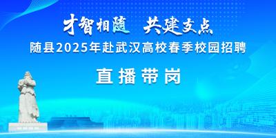 才智相随 共建支点 | 随县2025年赴武汉高校春季校园招聘网络直播带岗