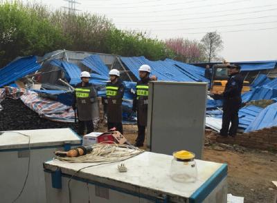 望远镜成探查利器 东西湖拆除违建200平米