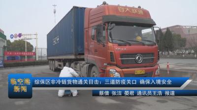 20210205综保区非冷链货物通关目击：三道防疫关口 确保入境安全