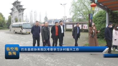 巴东县政协来我区考察学习乡村振兴工作