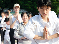 码头潭文化遗址公园上演趣味瑜伽挑战赛！