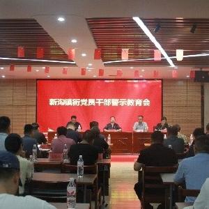 以案为鉴守底线 清风正气促担当——新沟镇街开展党员干部警示教育会