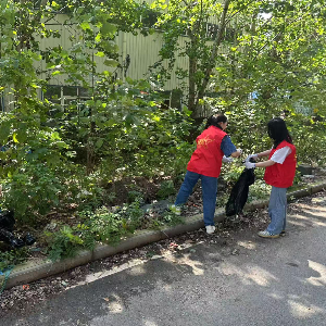 东西湖区慈惠街滨江社区开展环境整治工作