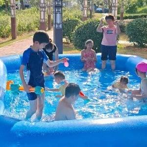 东西湖这个街道 有8个“水上乐园”