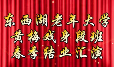 区老年大学黄梅戏身段班春季结业汇演