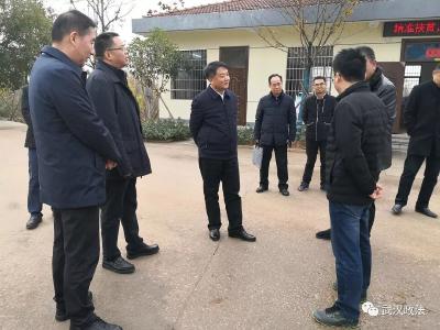 曹裕江一行赴蔡甸区张湾街四红村调研指导脱贫攻坚工作