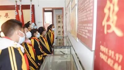 蔡甸红色教育课堂搬进战役博物馆 缅怀革命先烈