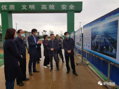 蔡甸区人大常委会视察工业招商引资项目