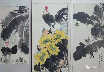 以丹青献礼建党百年 蔡甸区老年大学举办美术作品个人展