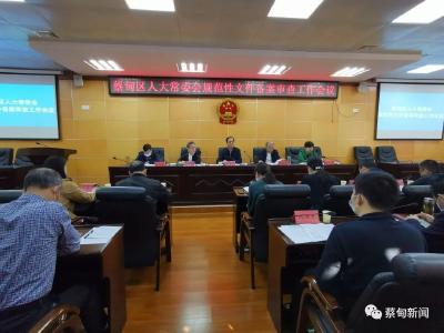 蔡甸区人大常委会召开备案审查工作会议