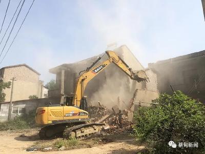 为推进重点项目建设，大集街道“五一”假期不停工