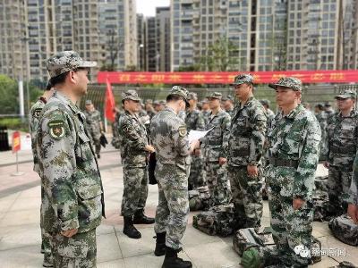 蔡甸基干民兵整组点验“点”出精气神