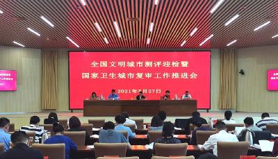 蔡甸区推进全国文明城市测评迎检、国家卫生城市复审工作