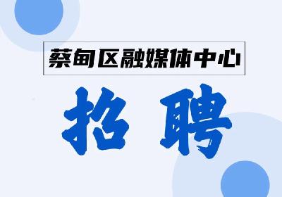 武汉市蔡甸区融媒体中心招聘啦！