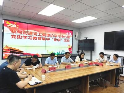 蔡甸区委“巡听旁听”推动各街道、单位“集中夜学”走深、走实、走心