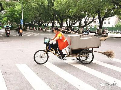 蔡甸：解暑“特饮”送到岗 助力环卫工人奋战高温扮靓城市