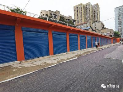 “颜值”杠杠的 蔡甸城南路小商品市场改造后全新亮相