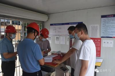 加强闭环管理 蔡甸建筑工地严格落实疫情防控